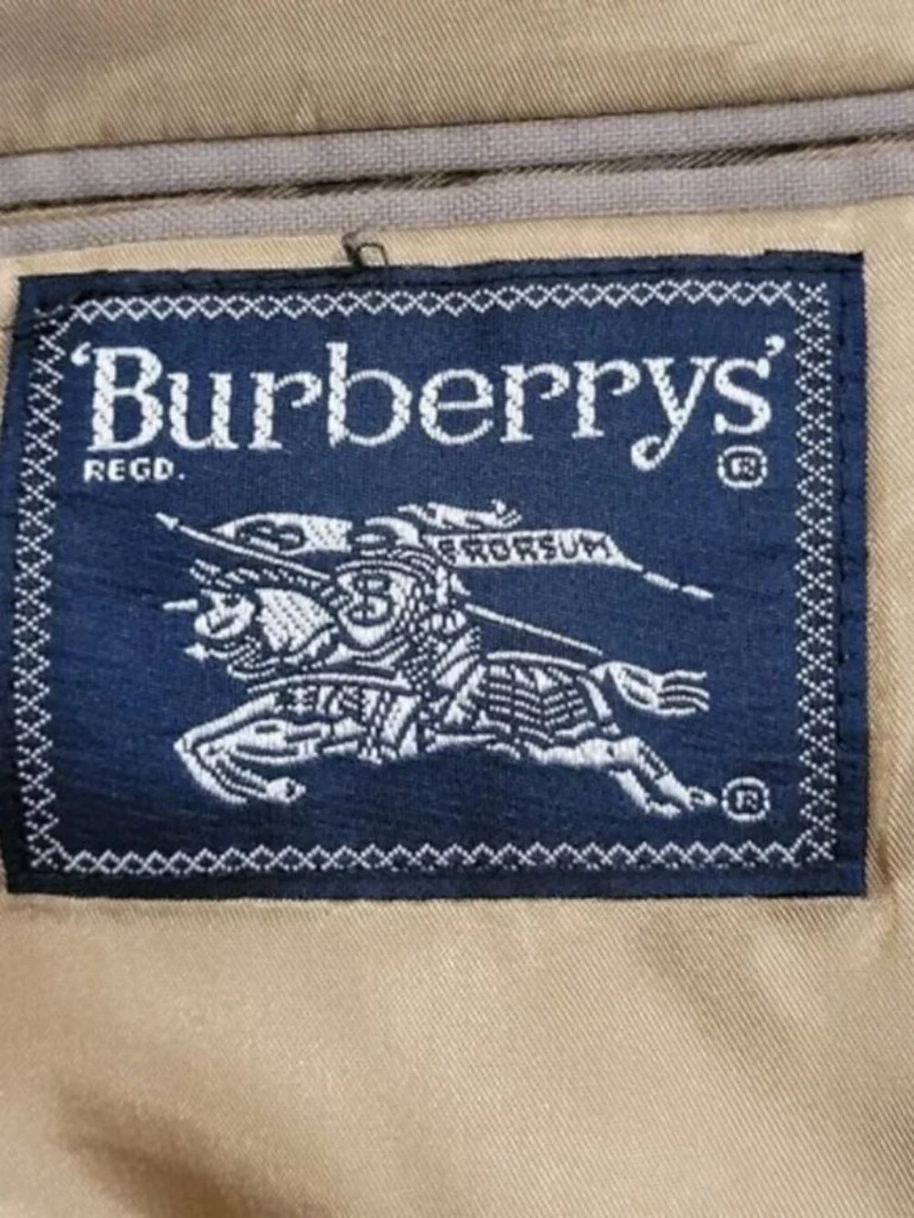 BURBERRYS Union Made Vintage Taupe Single Breasted Wool Blazer Suit Jacket